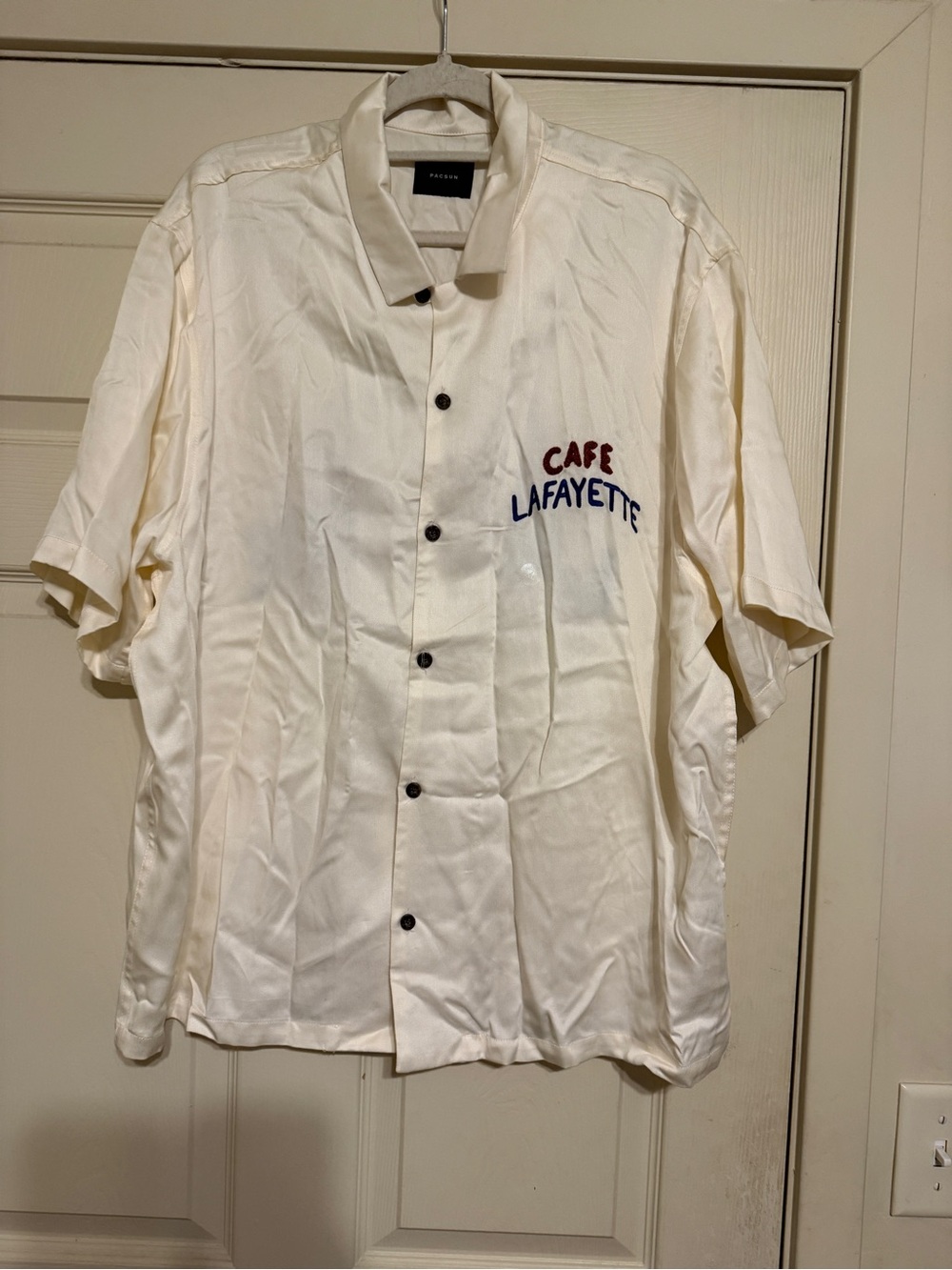 NWOT Pacsun Tencel Graphic Oversized Camp Shirt Size XL